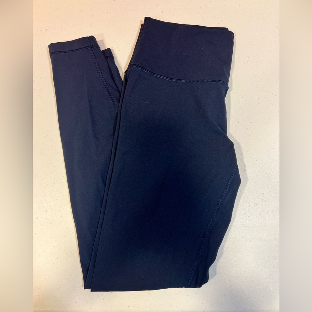 Lululemon, Navy High-Waist Leggings, Size 10